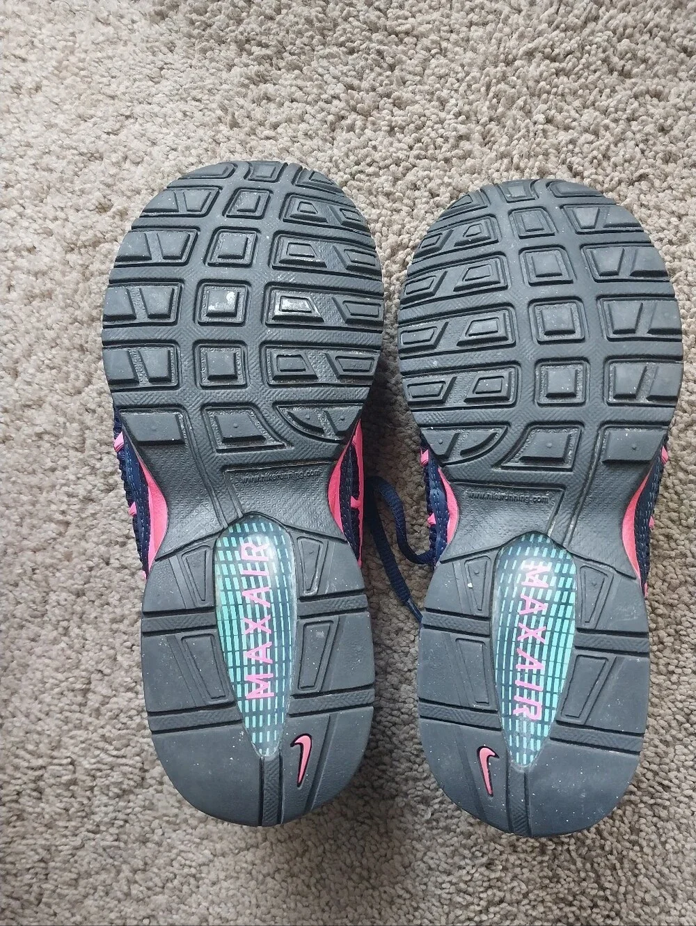Nike Womens Air Max Torch 4 Shoes Midnight Navy Pink 6.5 - Picture 4 of 7